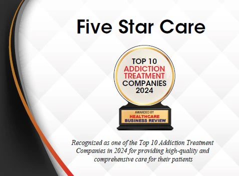 Five Star Care Recognized as a Leader in Luxury Addiction Treatment for 2024 2